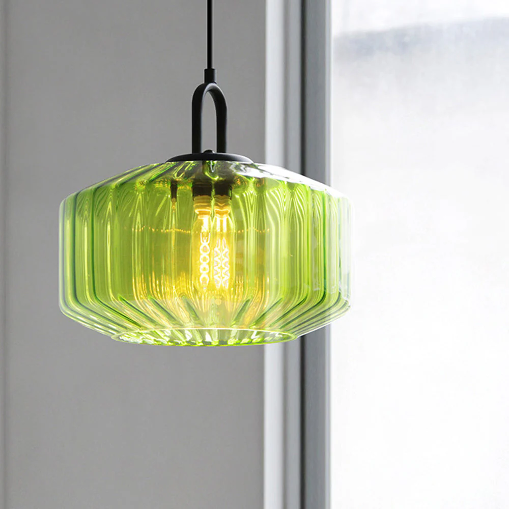Hanglamp Geavanceerde Keuken Met Glazen Kap Voorbereiden - Afbeelding 3