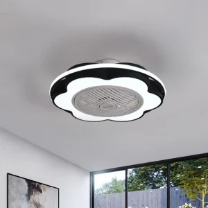 Hanglamp Floraal Semi Mount Modernisme 28 Breed Zwart Blauw