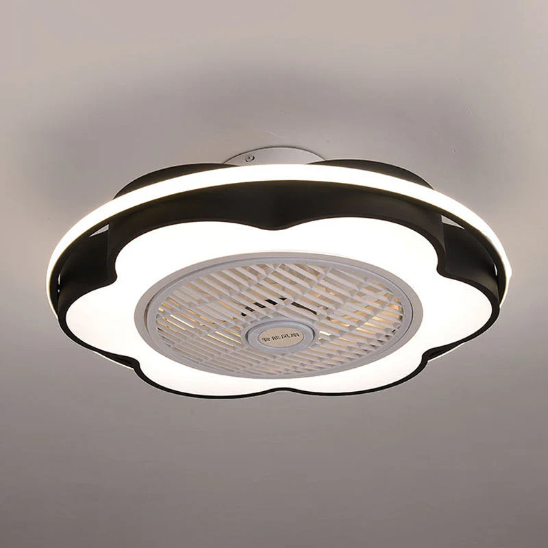 Hanglamp Floraal Semi Mount Modernisme 28 Breed Zwart Blauw - Afbeelding 8