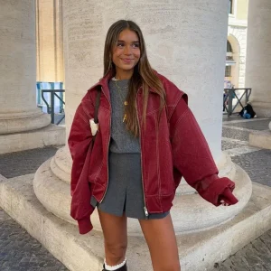 Charlot | Oversized Jack met Rits en Elegante Look