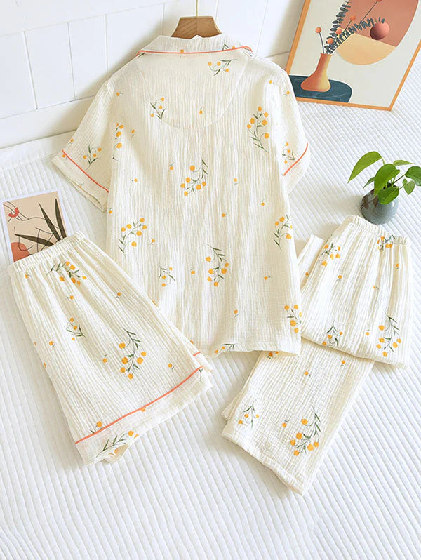 Elise Elegante Katoenen Pyjama Set Voor Comfortabele Avonden - Afbeelding 3