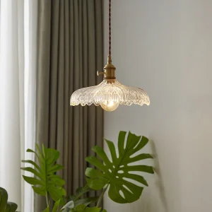Industriële Schuine Rand Plafondlamp Helder Glas Hanglamp