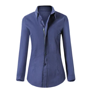 Trendy Klassieke Dames Blouse met Lange Mouwen