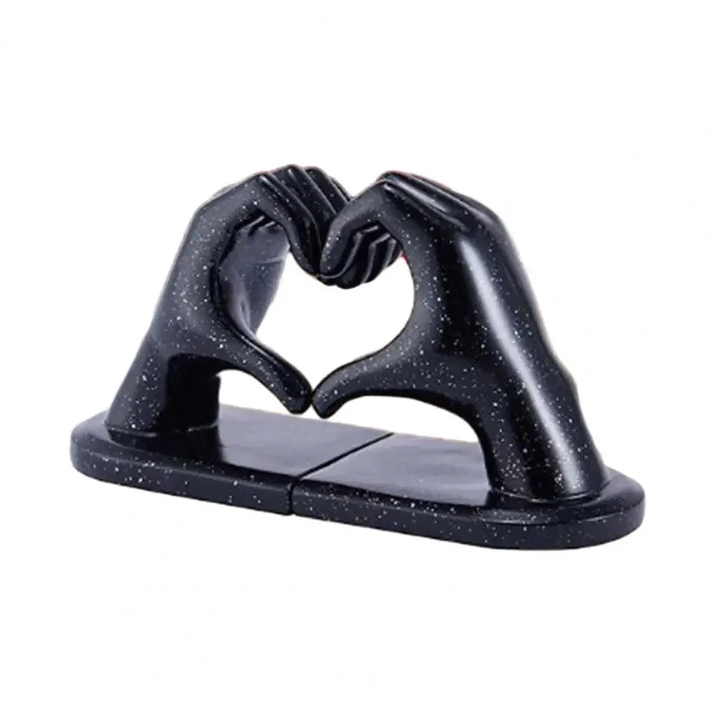 Liefdesgebaar Boekensteun Elegante Harssculptuur Hart Hand