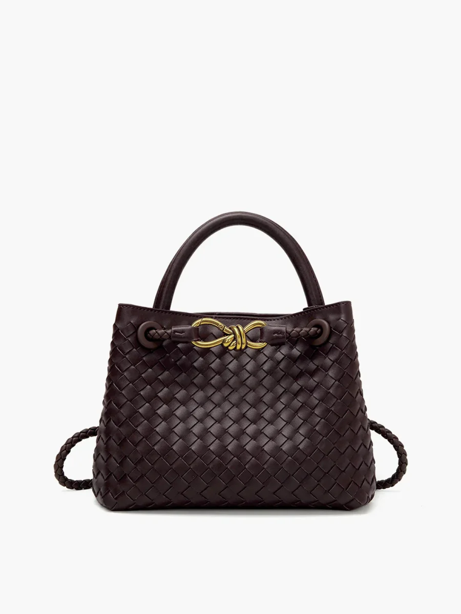 Jessah | Woven Leather Handbag - Afbeelding 5