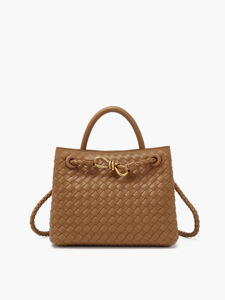 Jessah | Woven Leather Handbag - Afbeelding 8