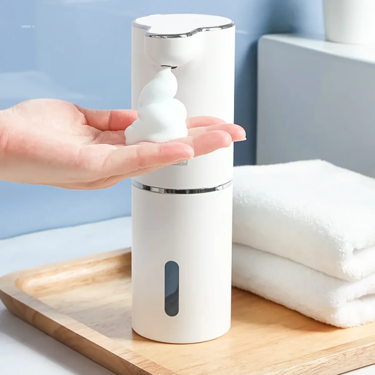 Automatische Schuim Zeep Dispenser Voor Contactloos Wassen - Afbeelding 6