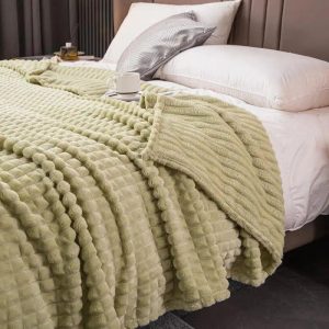 Dori Fleece Deken voor Warmte en Comfort – Luxe Polyester Winterdeken, Machinewasbaar, Verkrijgbaar in Diverse Maten en Kleuren