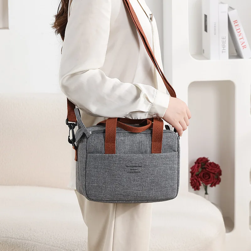 Draagbare Lunchtas met Isolatie en Waterdichte Functie 23x17x14 cm - Afbeelding 7