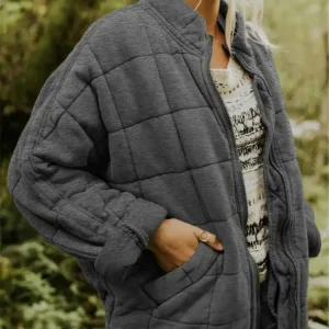 Mōda | Dames Tussenjas – Stijlvol Blokpatroon & Ideaal voor het Voorjaar