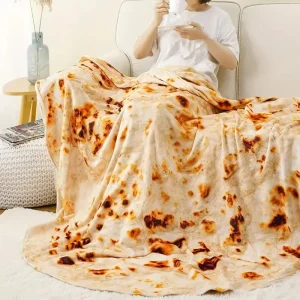 Flanellen Deken Met Pizzapatroon Zacht En Warm 150x200 Cm