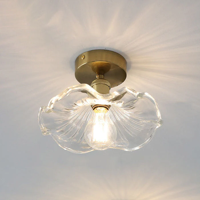 Glazen Plafondlamp Hibiscusvorm Modern Elegant Design - Afbeelding 3