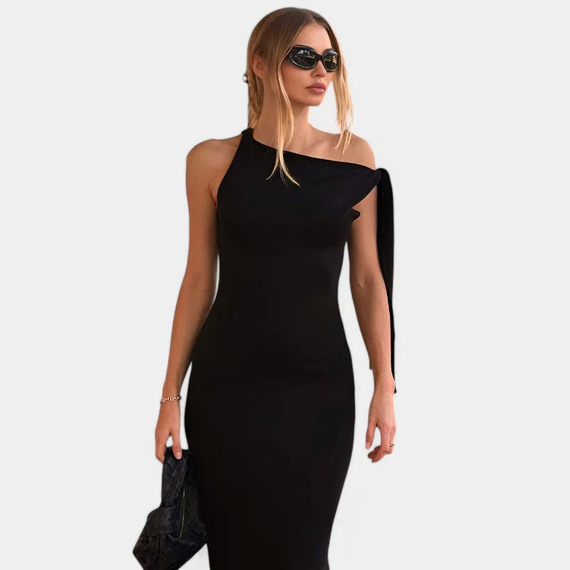 Lenore | Elegante Maxi Jurk met Strikdetail - Afbeelding 5