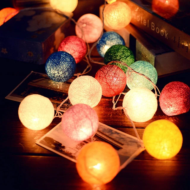 Katoenen Lichtslinger Met LED Voor Gezellige Sfeer En Decoratie - Afbeelding 6