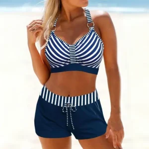 Zoraida | Dames Gestreepte Bikini met Broekje