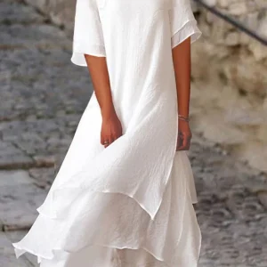 Caren | Elegante en Chique Dames Jurk met Laagjes