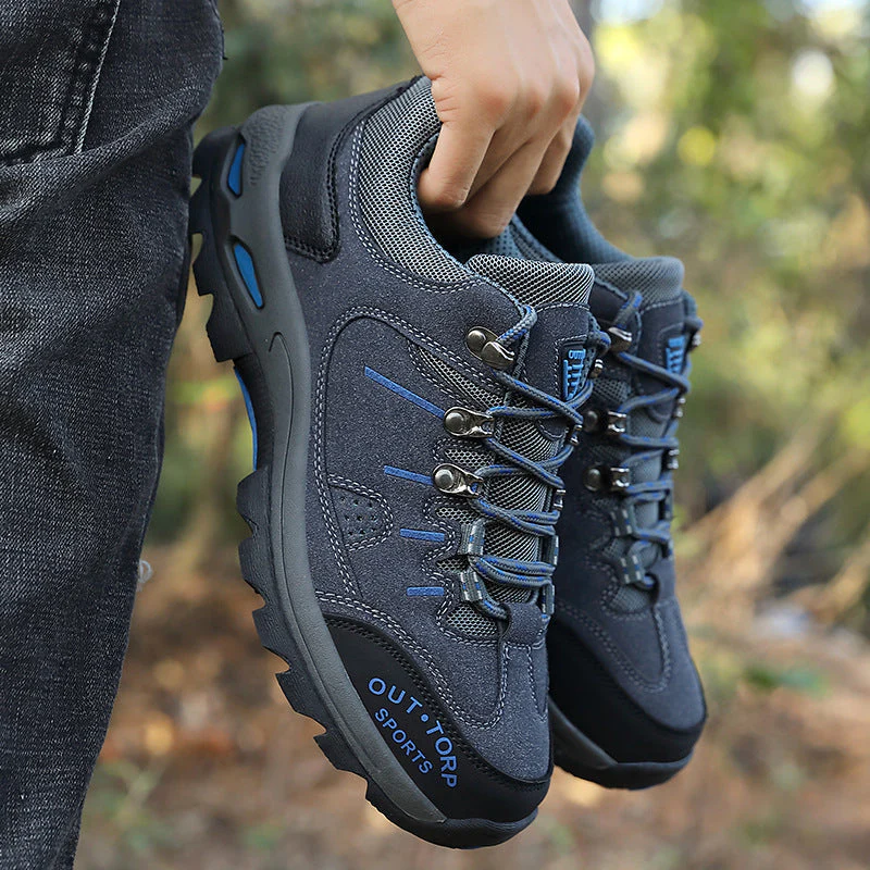 Heren Stijlvolle Wandelschoenen Veterschoenen Gripvaste Zool - Afbeelding 4