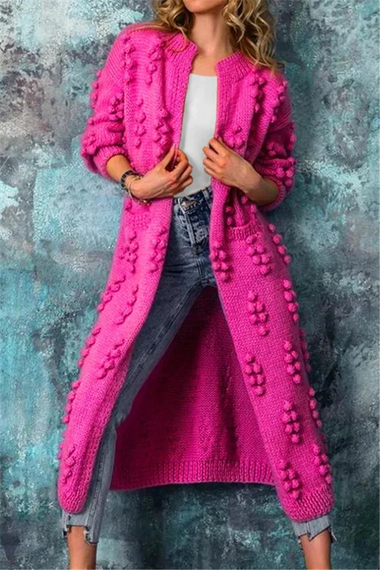 Dames Vest Lang Grof Gebreid Voor Herfst Winter Comfort - Winterjas Dames