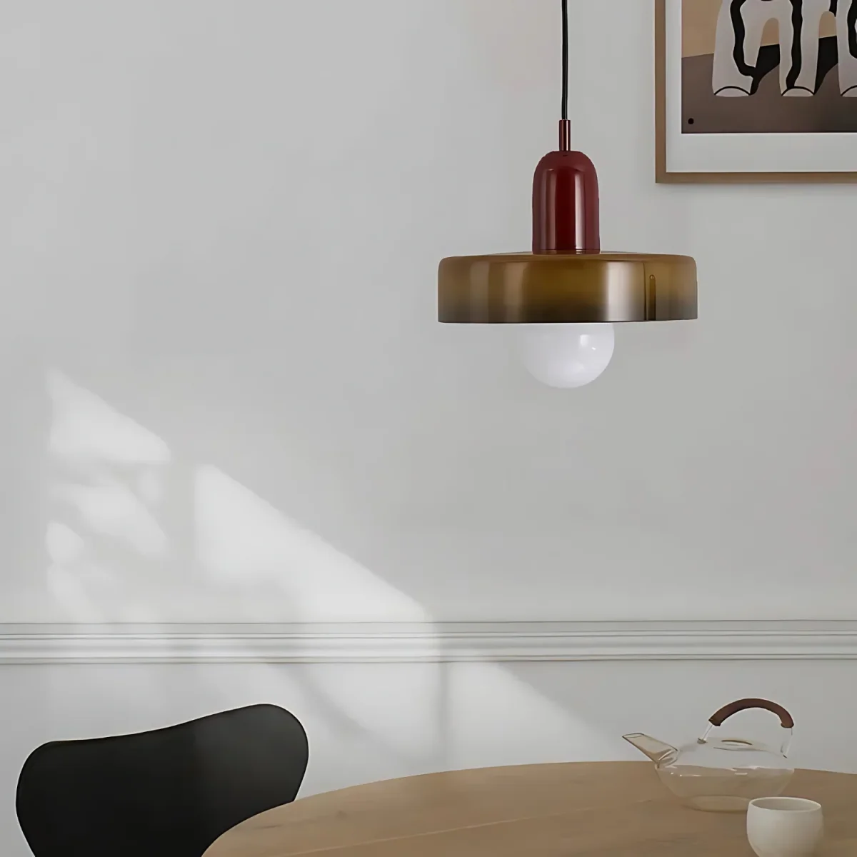 Verstelbare Hanglamp met Verfijnde Schittering – Duurzaam Zwart en Goud, LED Geschikt voor Elke Kamer - Afbeelding 4