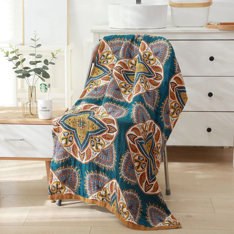 Dubbelzijdige Strandhanddoek Van Katoen Voor Strand - Afbeelding 3
