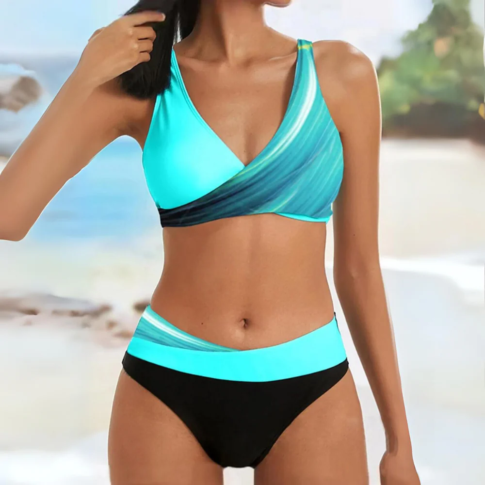 Genevieve | Colorblock Bikini - Afbeelding 2