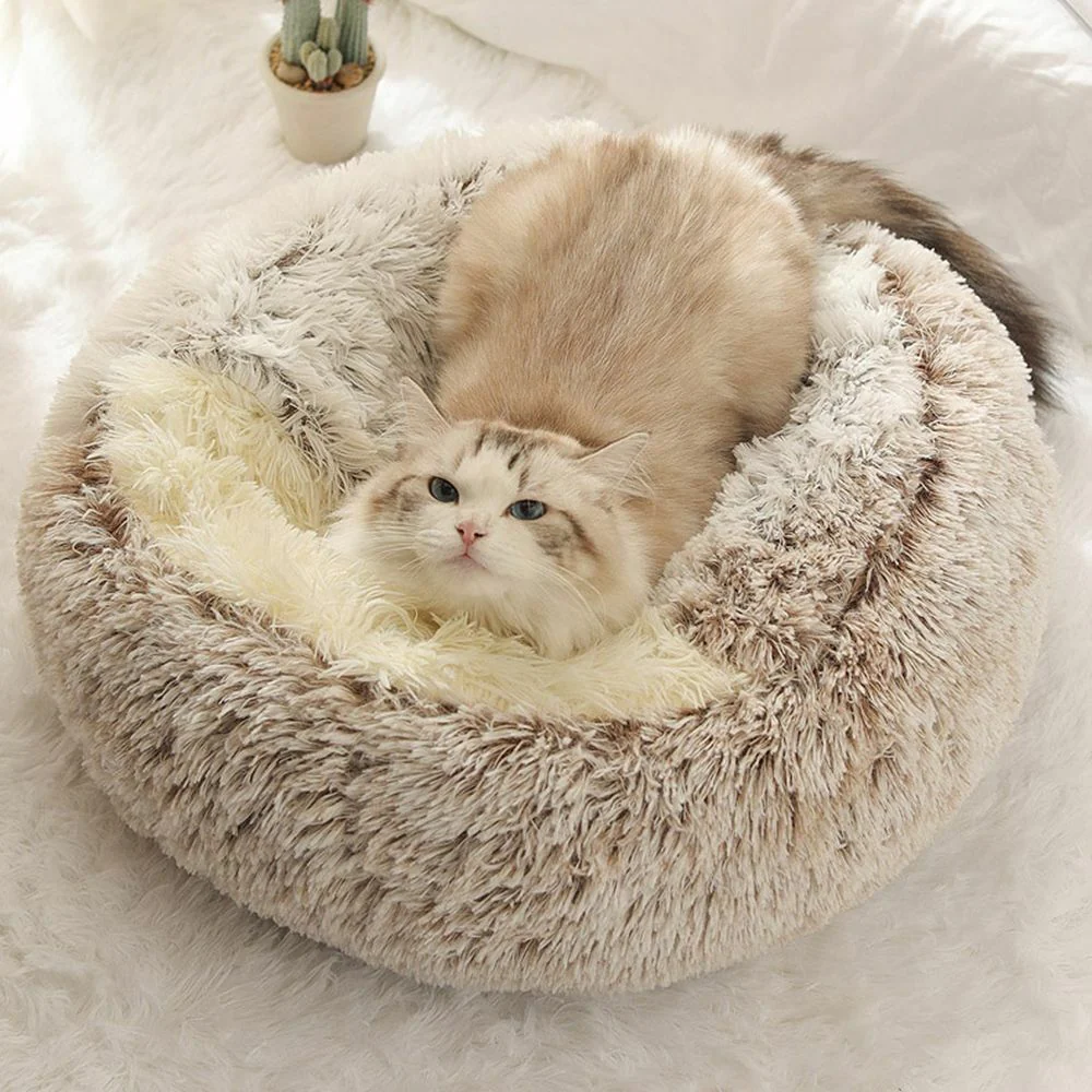 Pluchen Katten Slaapmand Voor Veiligheid En Comfort Warmte - Afbeelding 9