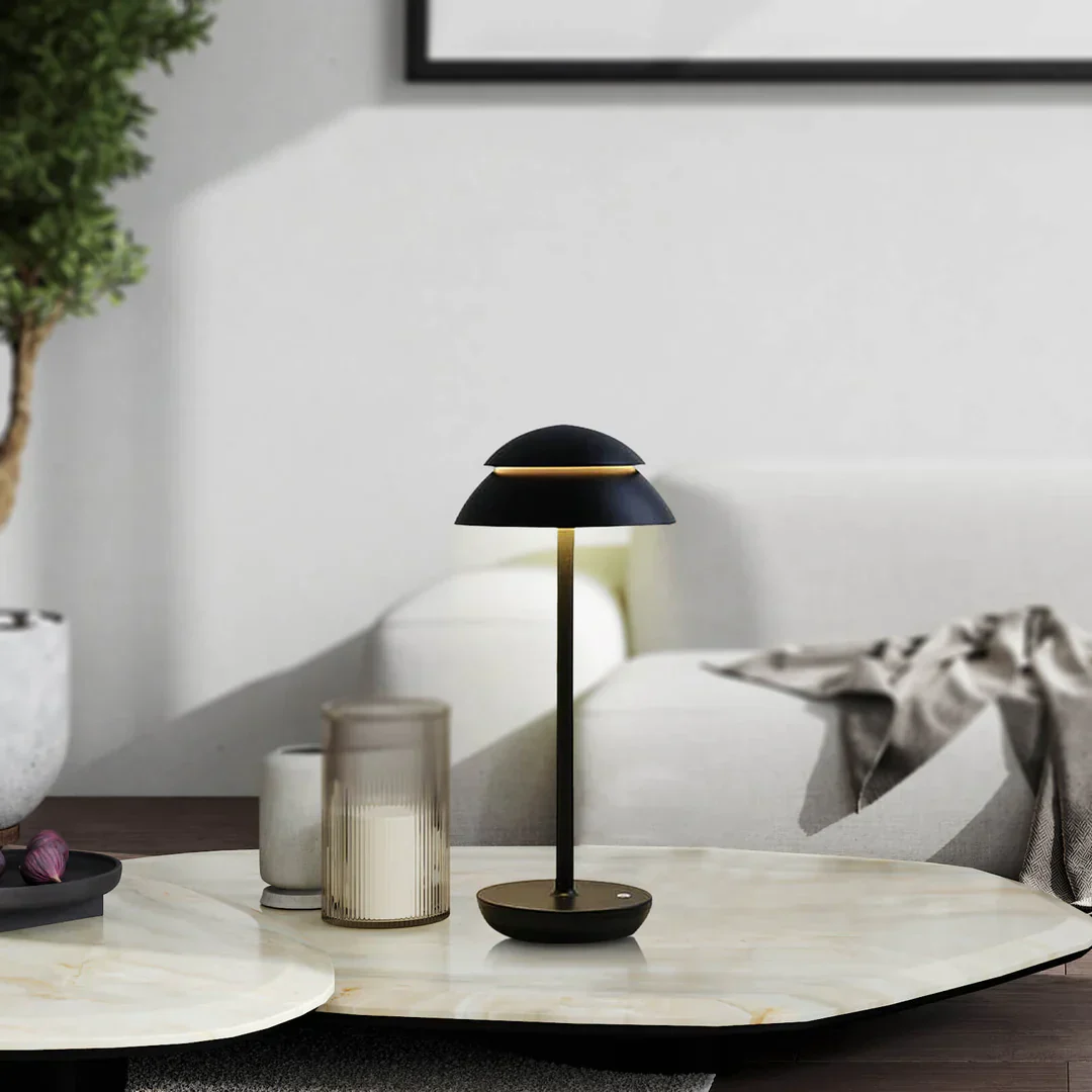 Draadloze Oplaadbare Tafellamp met Dimbare Verlichting – Scandinavisch Design, 4000 mAh, 12-16 Uur Batterijduur - Afbeelding 3