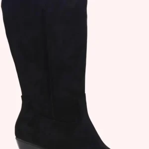 Howdy suede look cowboy boots - Zwart