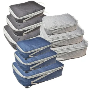 Set/3 Stuks Samendrukbare Reisopslagzakken Waterdicht Met Handtas Organizer