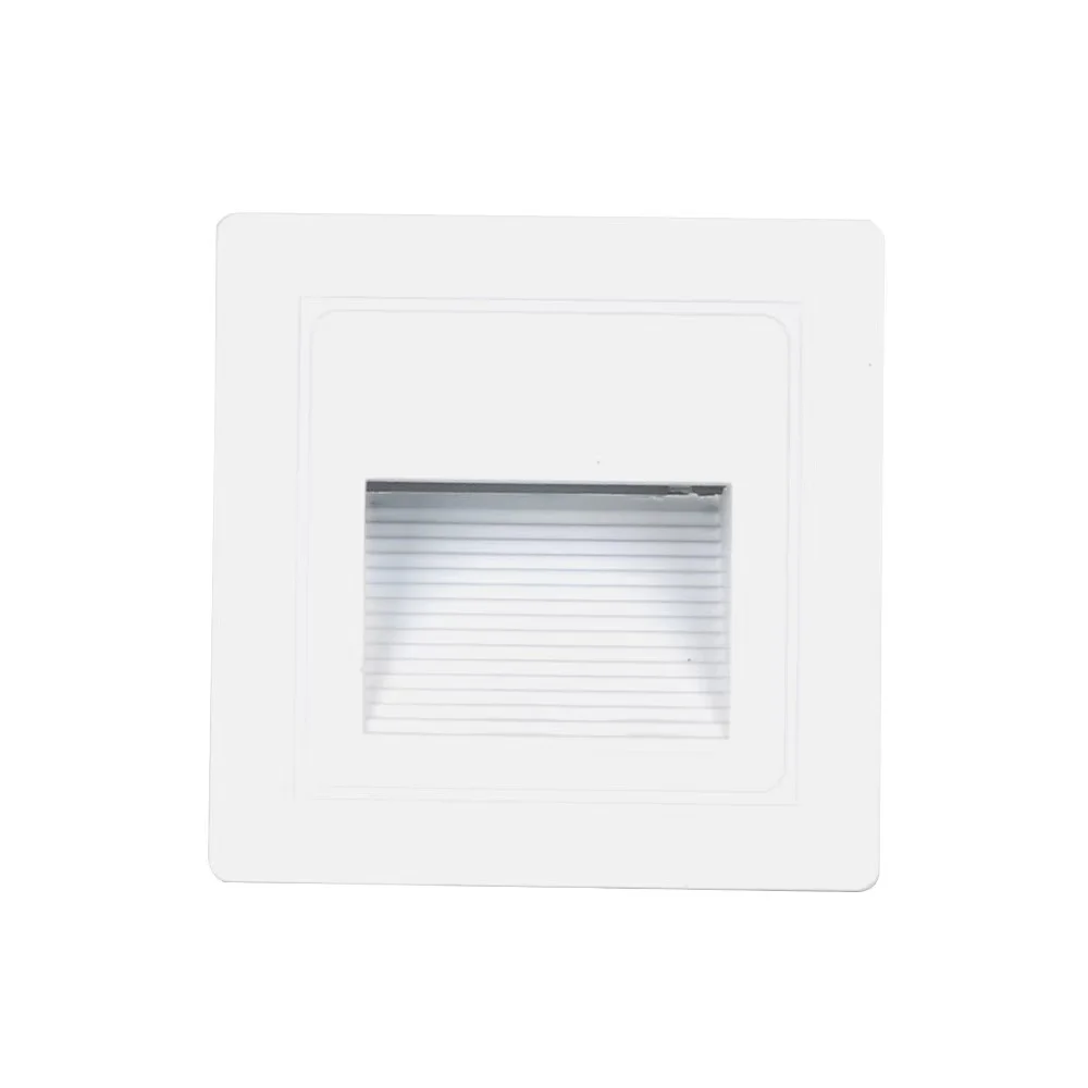 Waterdichte LED Wandlamp Buiten 3W met Ingebouwde Trapverlichting - Warm en Koud Wit Licht, Geverfd Aluminium - Afbeelding 7
