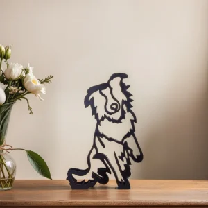 Abstracte Hondensculpturen Set Modern Interieurdecoratie