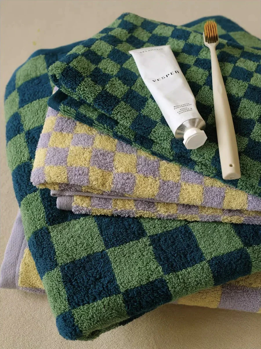 Dambord Katoenen Badhanddoek Hoogwaardige Zachtheid En Stijl - Afbeelding 5