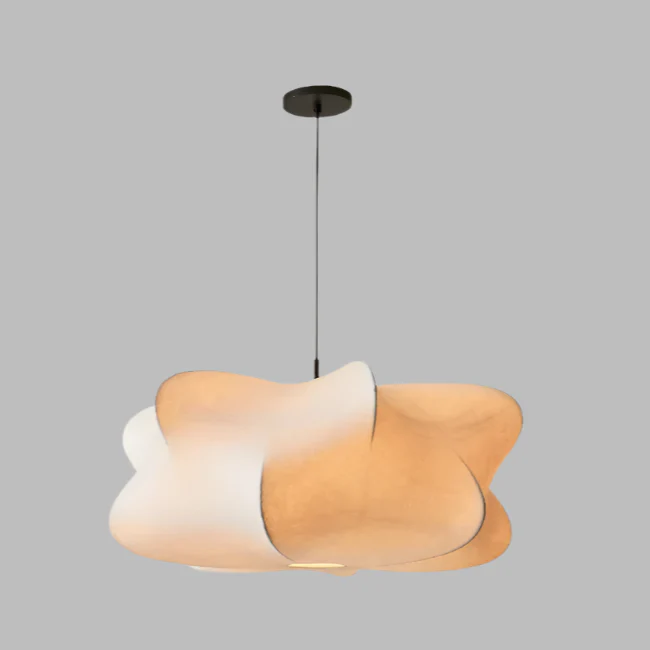 Hanglamp Japanse Wabi Sabi Zijde Minimalistische Verlichting - Afbeelding 7
