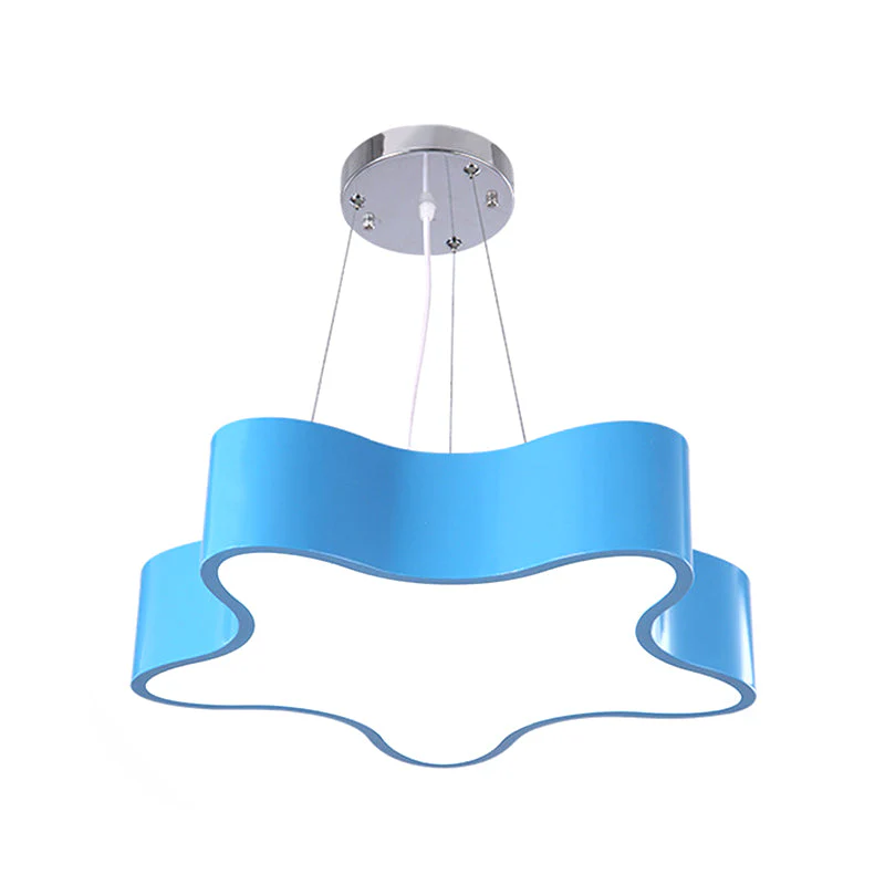 Kinderdagverblijf LED Hanglamp Acryl Shade Ster Rood Geel - Afbeelding 4