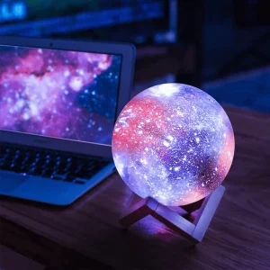 Nachtlamp Met Sterrenhemel Oplaadbaar Met Aanraakbediening