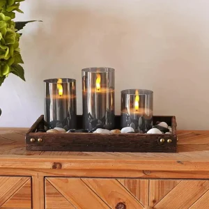 Vlamloze Kaarsenset Met Warm Led Licht Voor Sfeervol Huis