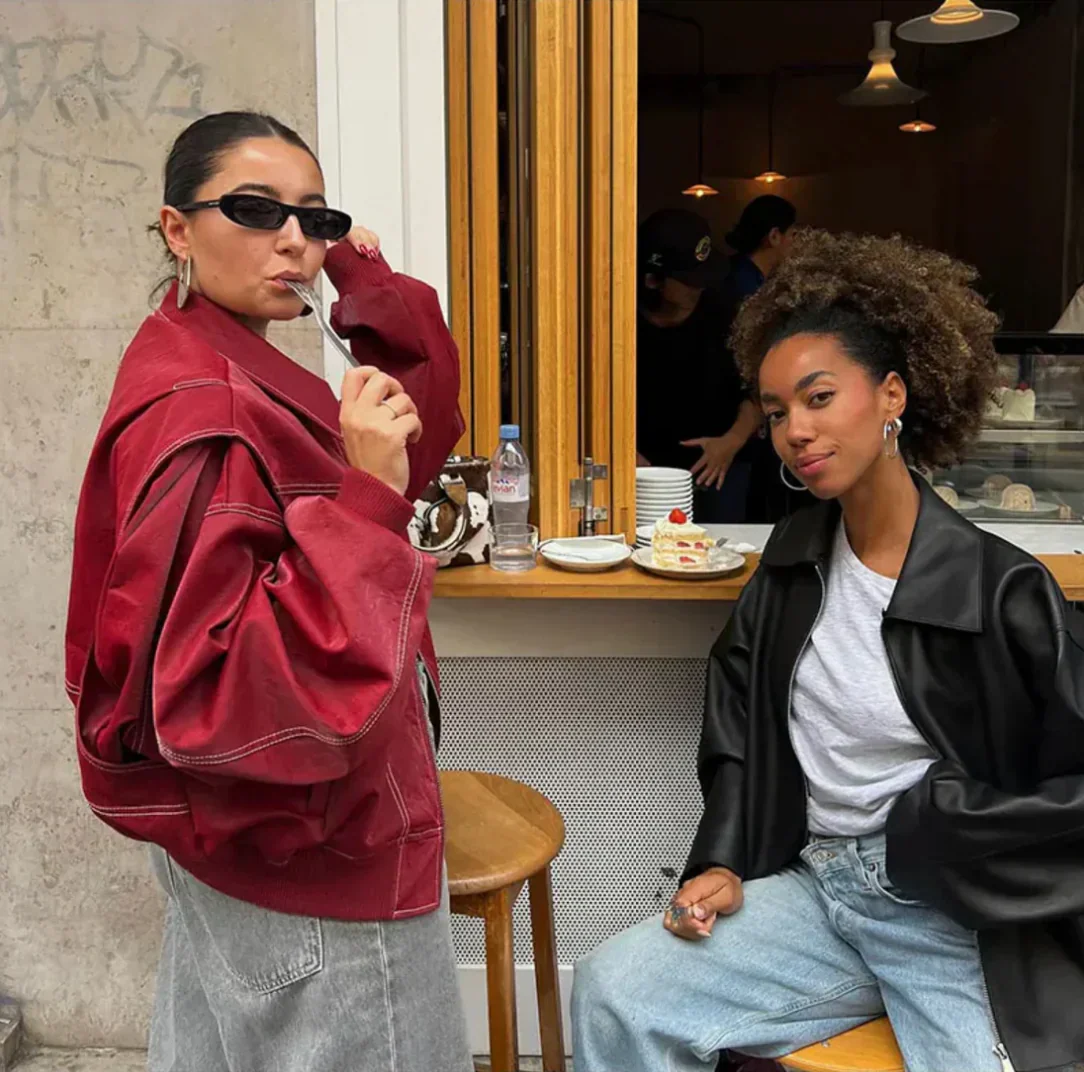 Charlot | Oversized Jack met Rits en Elegante Look - Afbeelding 7