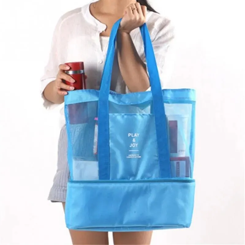 Waterdichte Tote Bag met Dubbele Laag voor Zwemmen en Picknicks - Afbeelding 2