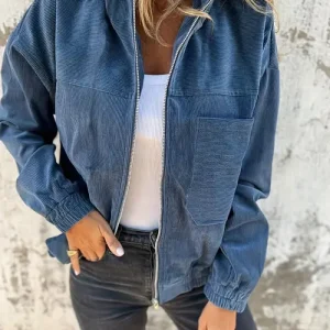 Lotte | Corduroy Zipper Jacket