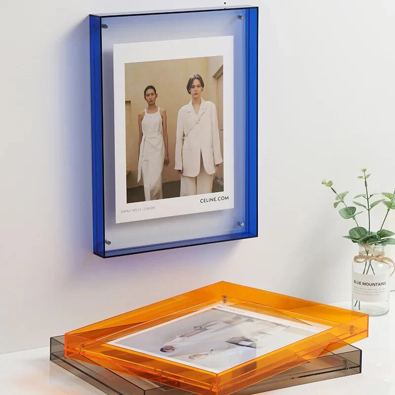 Kleurrijke Transparante Acryl Fotolijst – Moderne Design Lijst voor Foto’s & Prints | Stijlvolle Tafel- of Wanddecoratie - Afbeelding 5