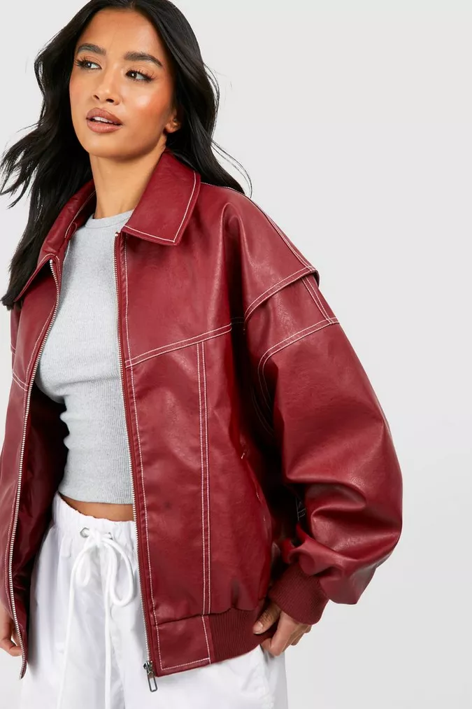 Charlot | Oversized Jack met Rits en Elegante Look - Afbeelding 3