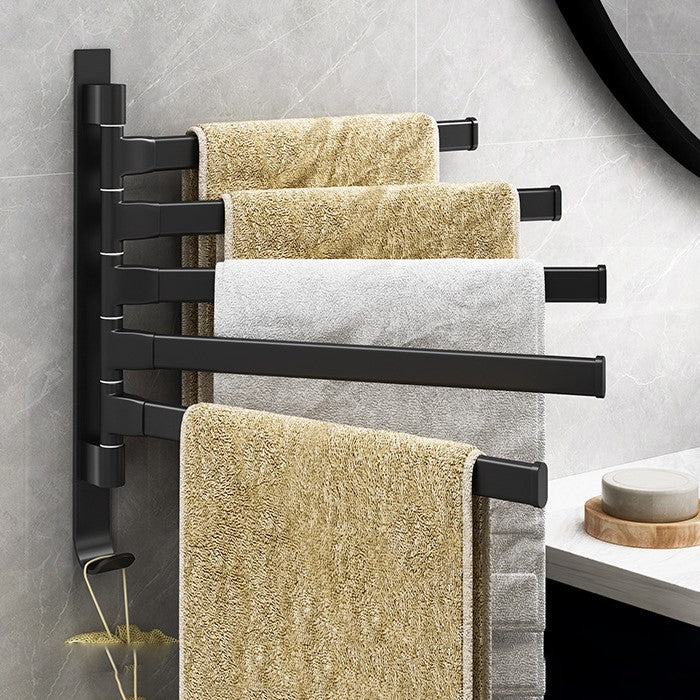 Handdoekhouder Met 5 Armen Voor Badkamer Ruimtebesparend Design - Afbeelding 2