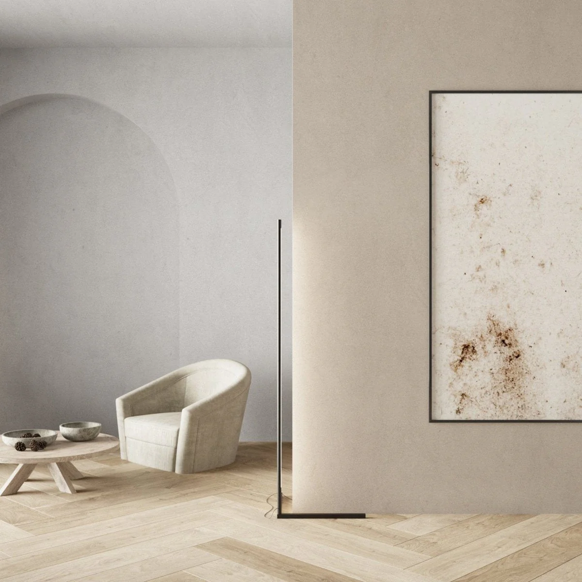 LED-vloerlamp Afstandsbediening Minimalistische Elegante - Afbeelding 3