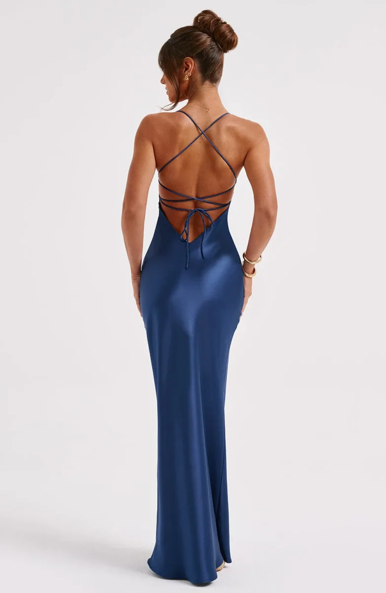 Eiland Dromen Dames Maxi Jurk – Luchtige Zomerjurk met Tropische Look - Afbeelding 3