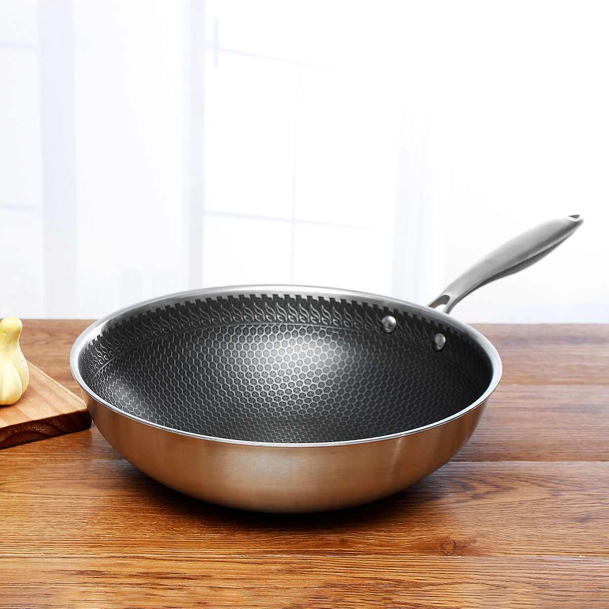 KitchenPro | Antiaanbak RVS Koekenpan Voor Perfect Koken - Afbeelding 5