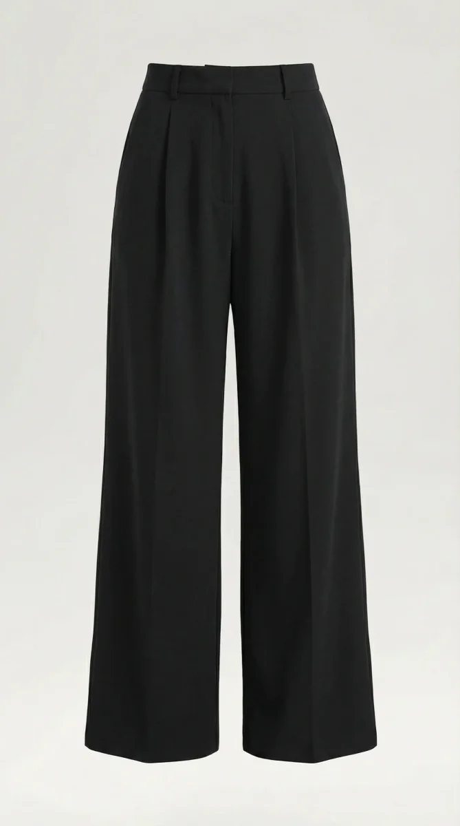 Comfortabele Dames Trouser Met Hoge Taille en Wijde Pijpen - Afbeelding 6