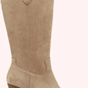 Howdy suede look cowboy boots - Taupe