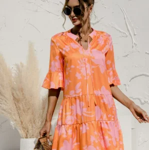 Zomerse Dames Party Mini Jurk met Lange Mouwen en Taille
