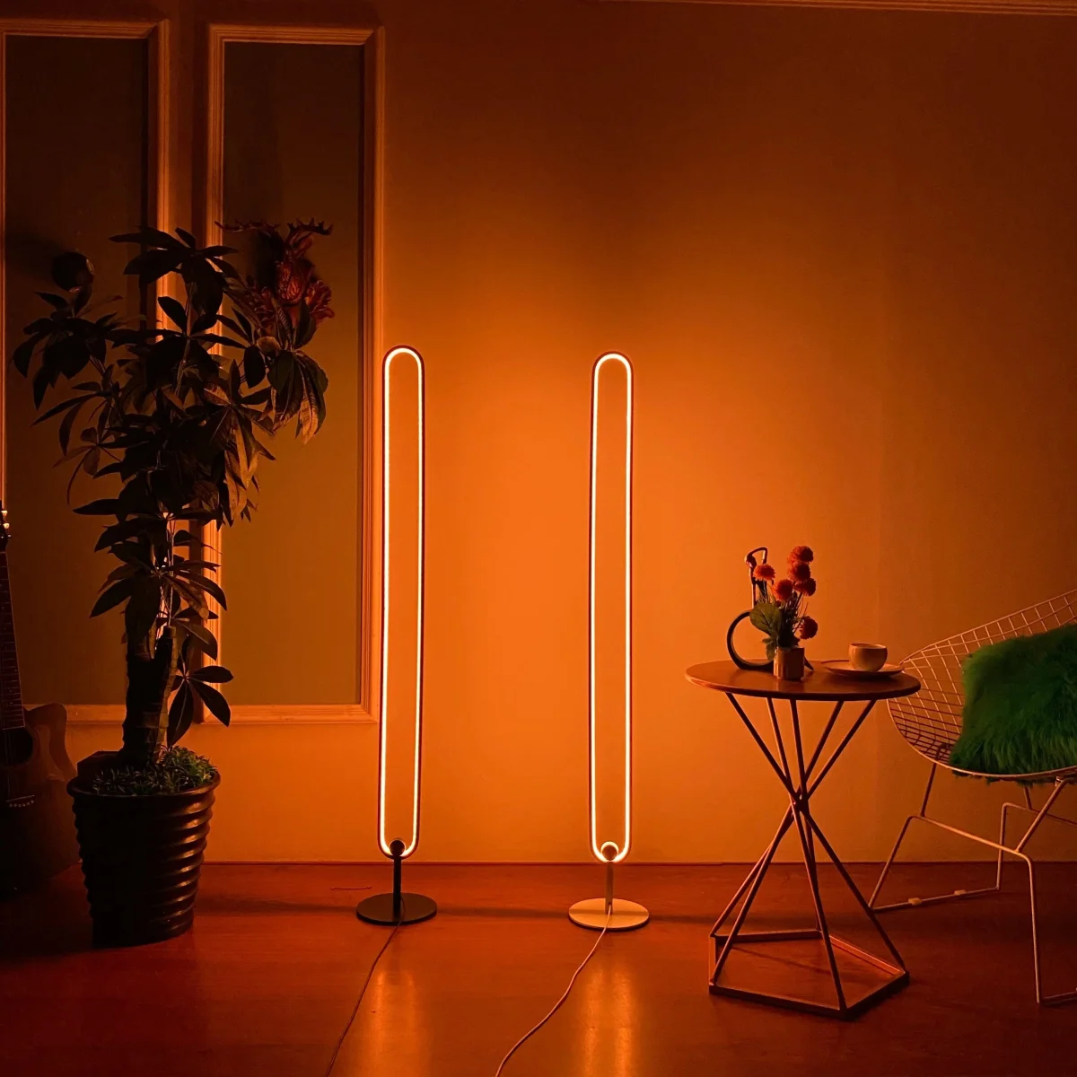 Infinity Staande LED Vloerlamp voor Elegante Interieurs - Afbeelding 4