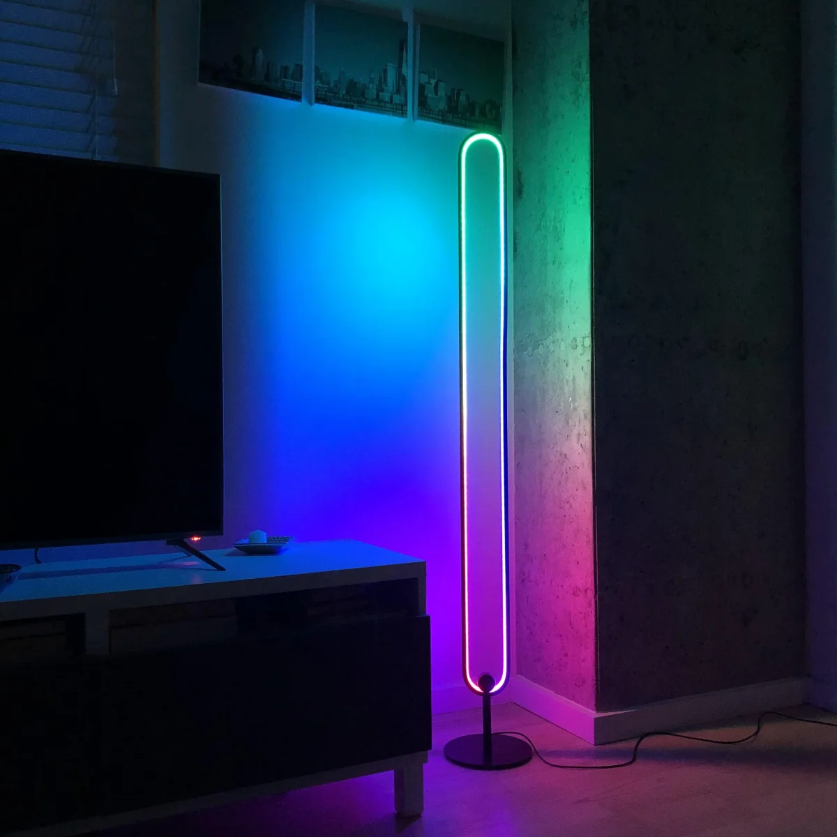 Infinity Staande LED Vloerlamp voor Elegante Interieurs - Afbeelding 6